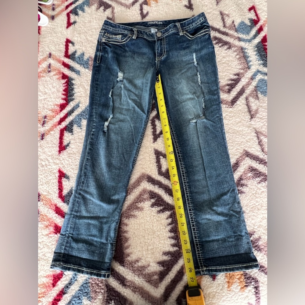 Maurice’s distress jeans. Excellent condition. - Picture 1 of 4